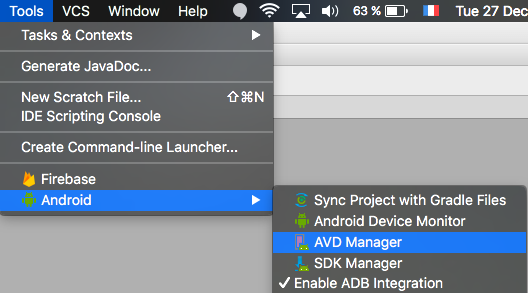 android studio open spotify